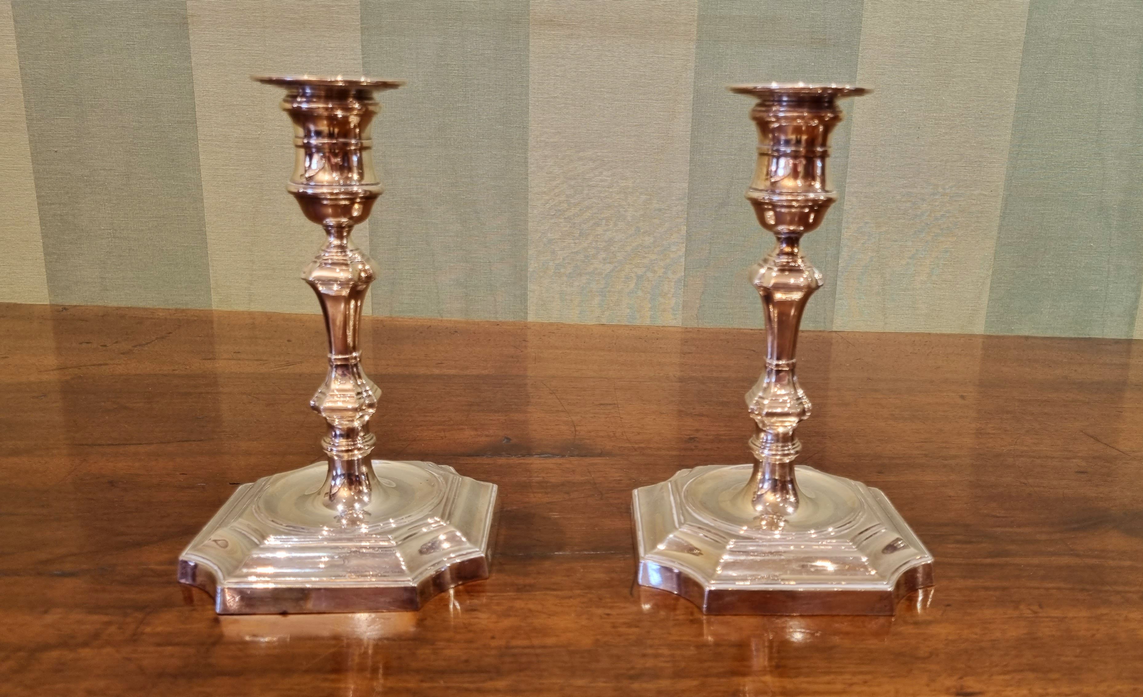 Pair Sterling Candlesticks 