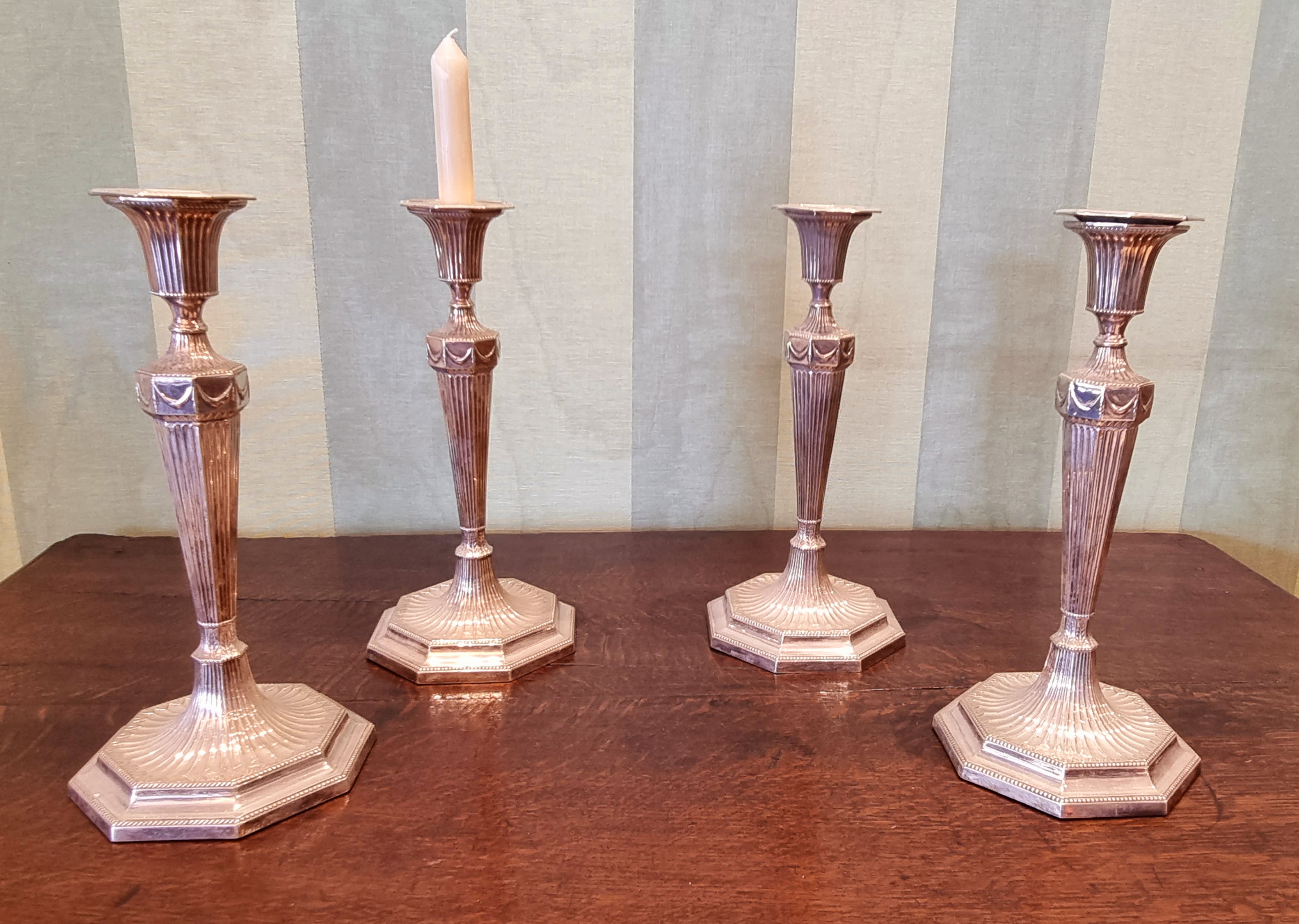 Plated Candlesticks 